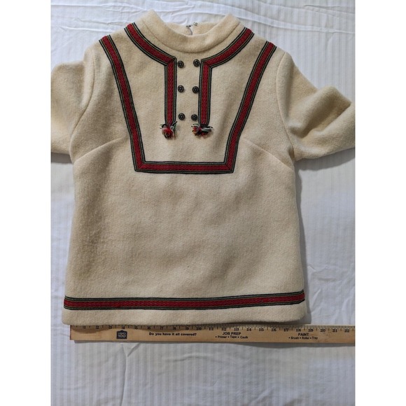 Firda Clasp Wool Sweater A.S Evebofoss Sandane Norway Women Vintage Nordic 38 - Picture 13 of 16